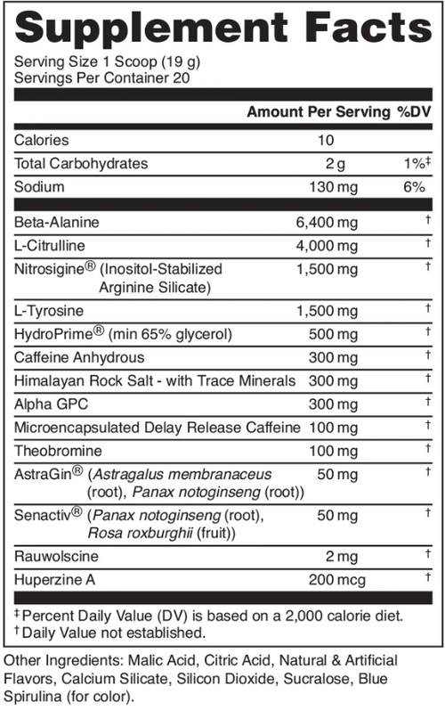 Bucked Up MOTHER BUCKER High-Stimulant Pre-Workout Formula - 20 Servings